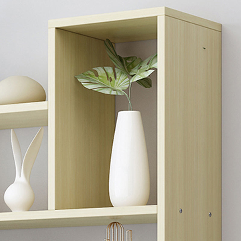 Contemporary Style Bookcase Wall Mounted Horizontal Bookshelf for Office and Home