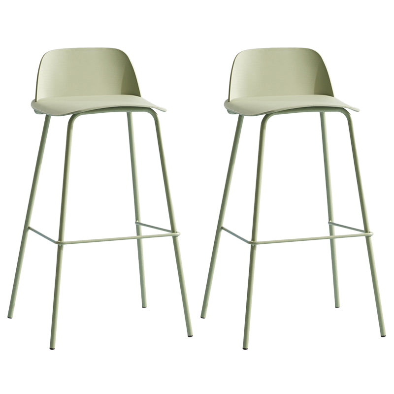 Milk Tea Shop Footrest Scandinavian Stool Matte Finish Plastic Barstool