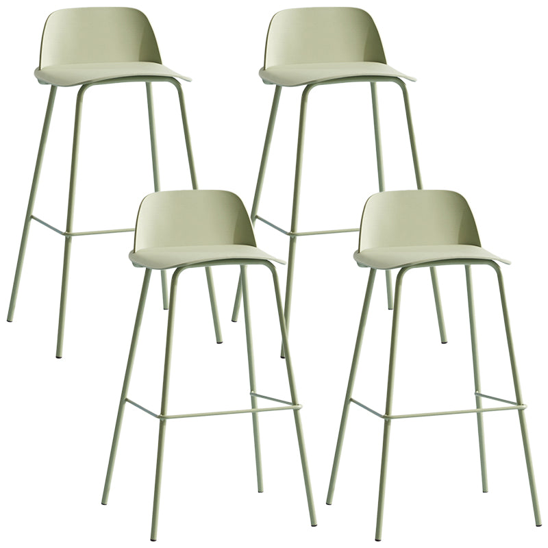 Milk Tea Shop Footrest Scandinavian Stool Matte Finish Plastic Barstool