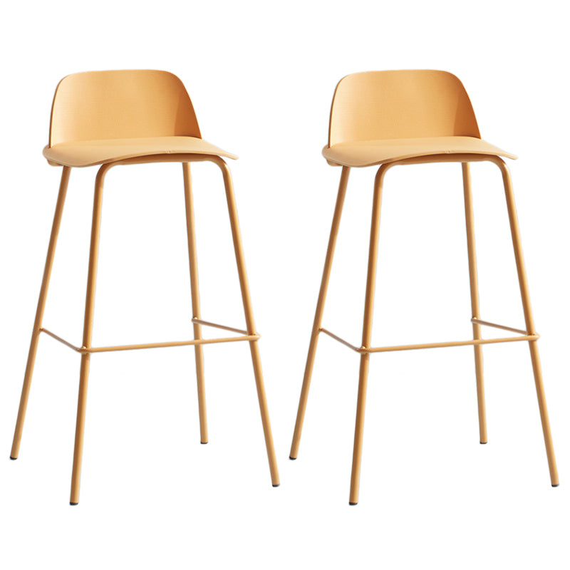 Milk Tea Shop Footrest Scandinavian Stool Matte Finish Plastic Barstool