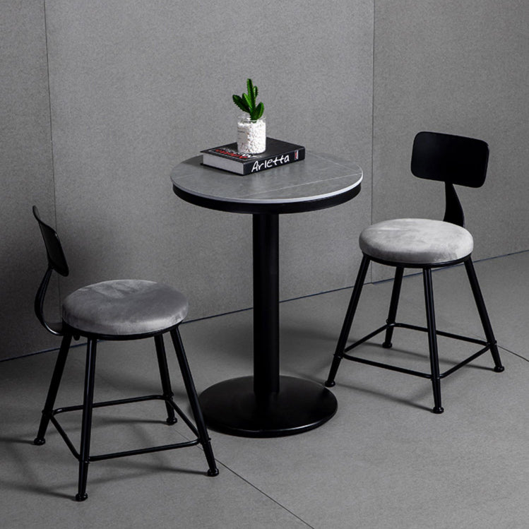 Industrial 1/2/3 Pieces Round Bar Table Set Sintered Stone Bar Table Set for Home Use