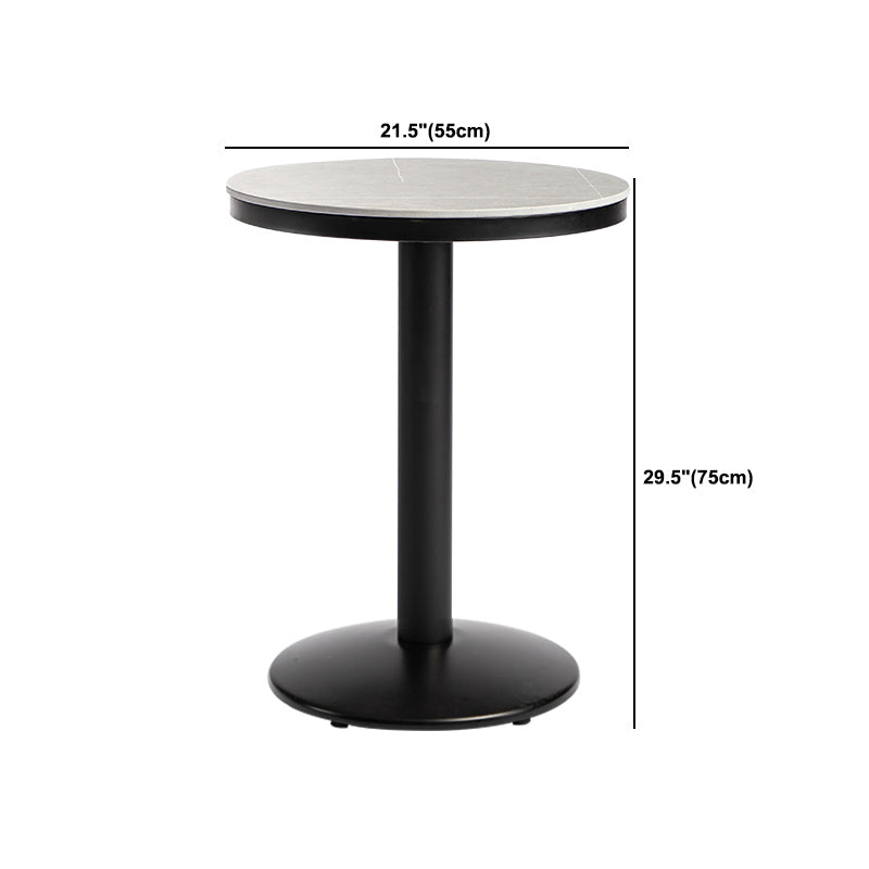 Industrial 1/2/3 Pieces Round Bar Table Set Sintered Stone Bar Table Set for Home Use