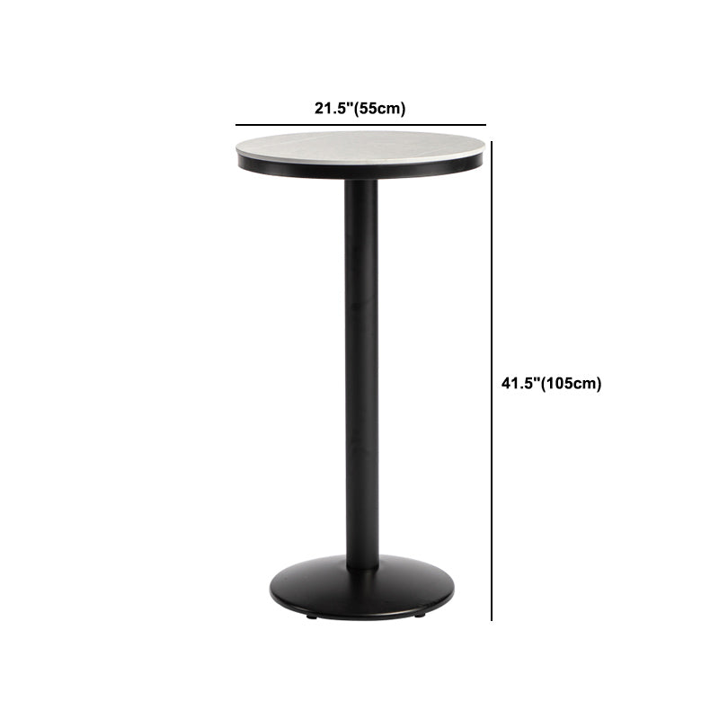 Industrial 1/2/3 Pieces Round Bar Table Set Sintered Stone Bar Table Set for Home Use