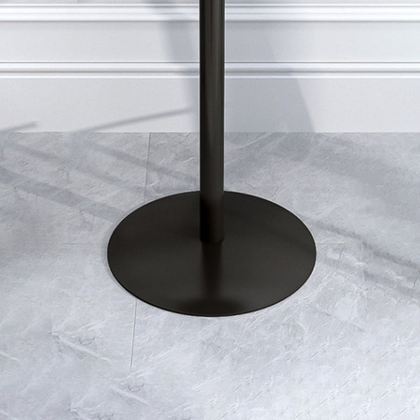 1/2/3 Pieces Industrial Iron Bar Table Set Round Bistro Set with Faux Marble Top