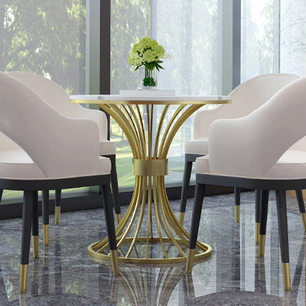 Glam Sintered Stone Dining Table Set 1/2/3/4/5 Pieces Dining Set for Home Use