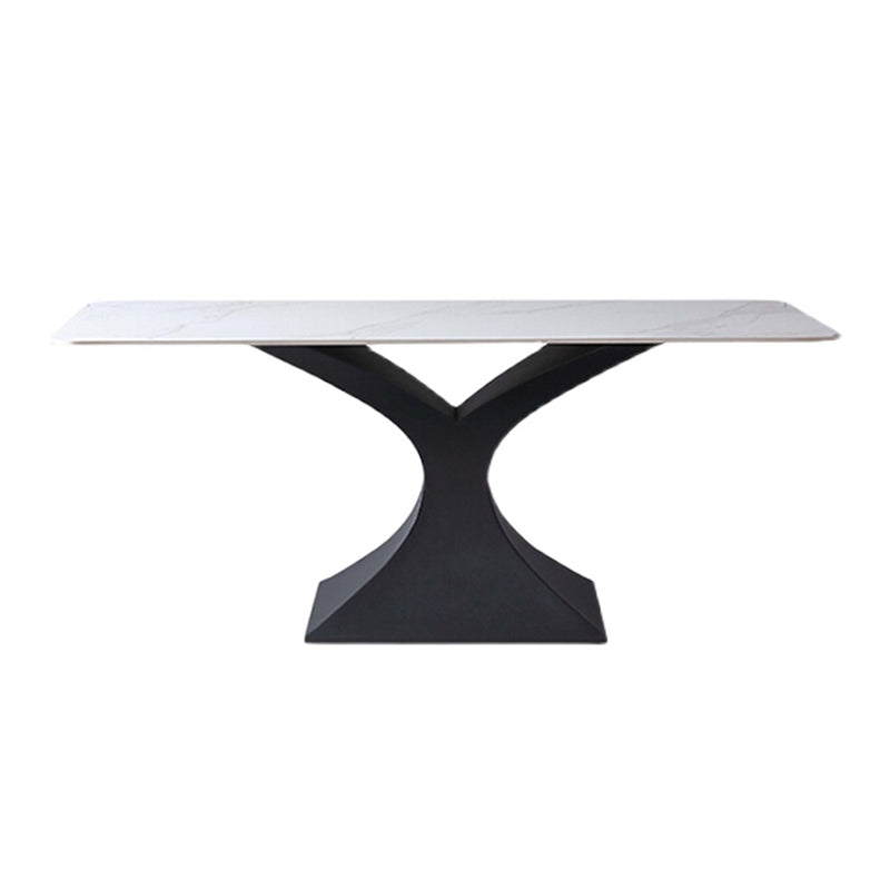 Modern Sintered Stone Top Dining Set Rectangle 1/2/5/7 Pieces Dining Room Table Set