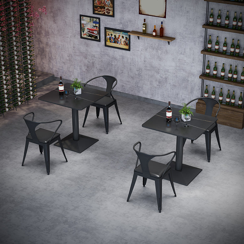 Modern 1/3/7 Pieces Dining Set Rectangle Stone Dining Table for Cafe