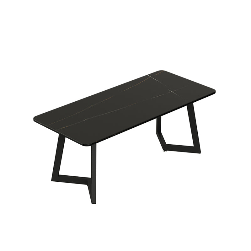 Modern 1/3/7 Pieces Dining Set Rectangle Stone Dining Table for Cafe