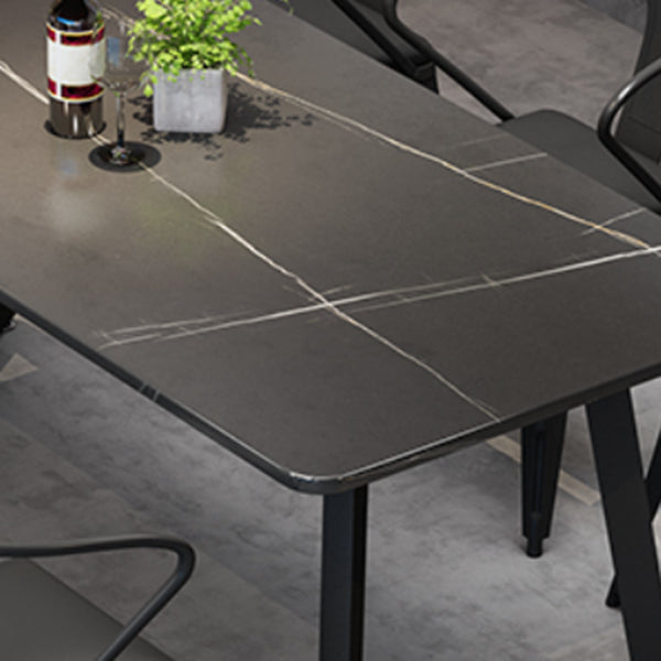Modern 1/3/7 Pieces Dining Set Rectangle Stone Dining Table for Cafe