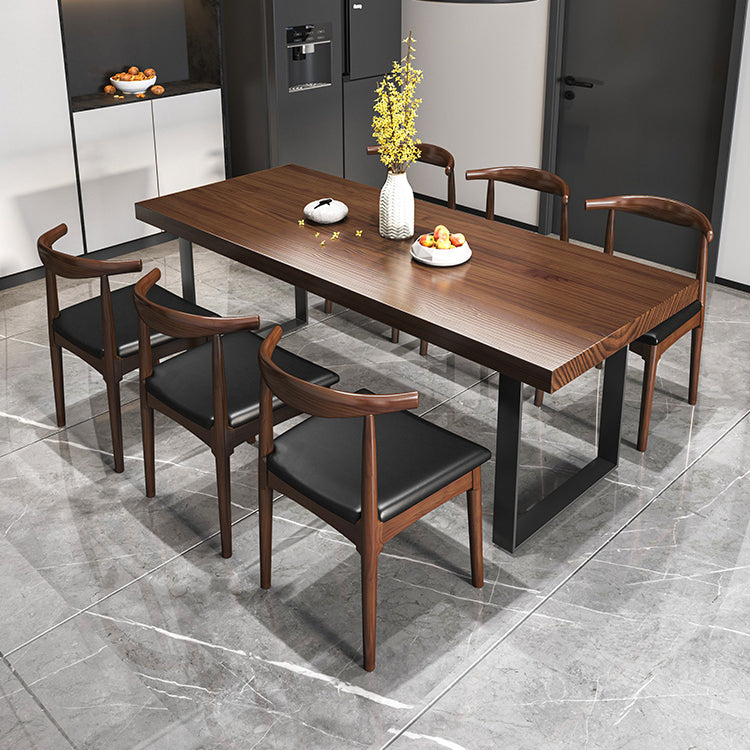 Modern 1/3/5/7 Pieces Dining Set Rectangle Pine Wood Dining Table for Kitchen