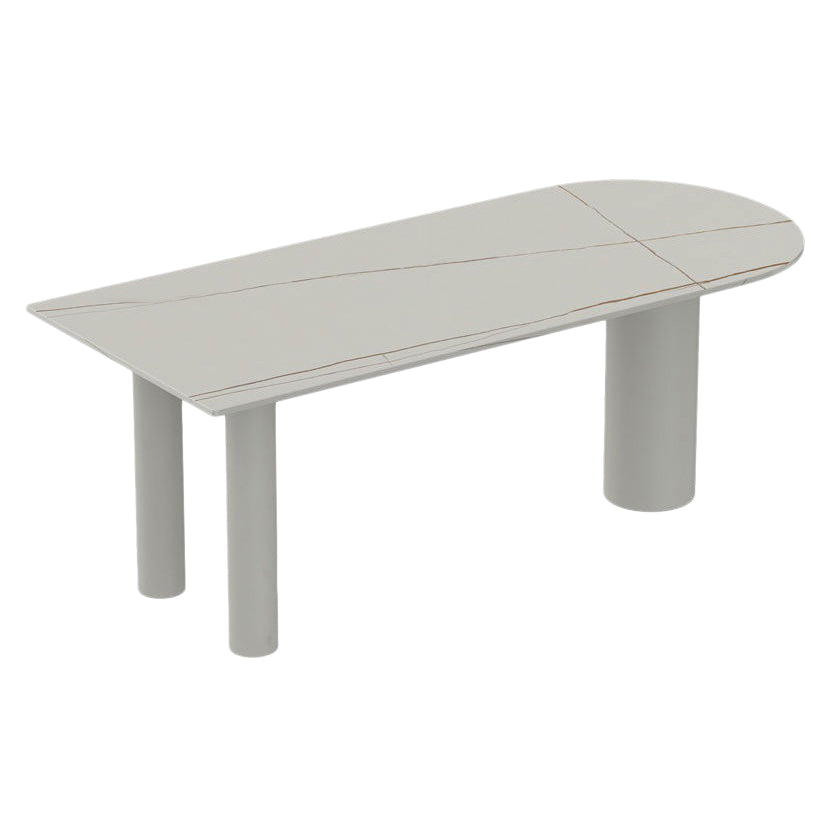 White Dining Table Contemporary Style Dinette Table for Home Kitchen