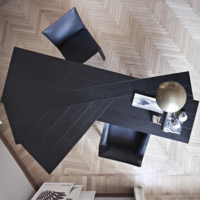 Modern Black and Bround in Wood Counter Table Specialty Dining Table for Kitchen