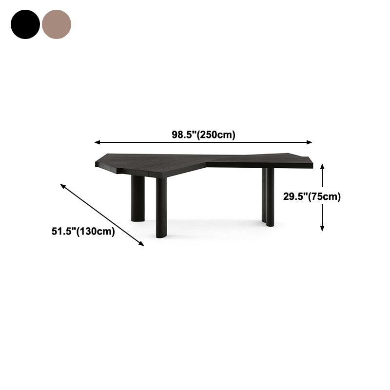 Modern Black and Bround in Wood Counter Table Specialty Dining Table for Kitchen