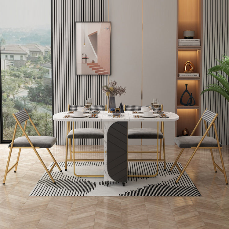 Modern Style Furniture Trestle Base Dining Site Table,59"L x 31.5"W x 29.3"H