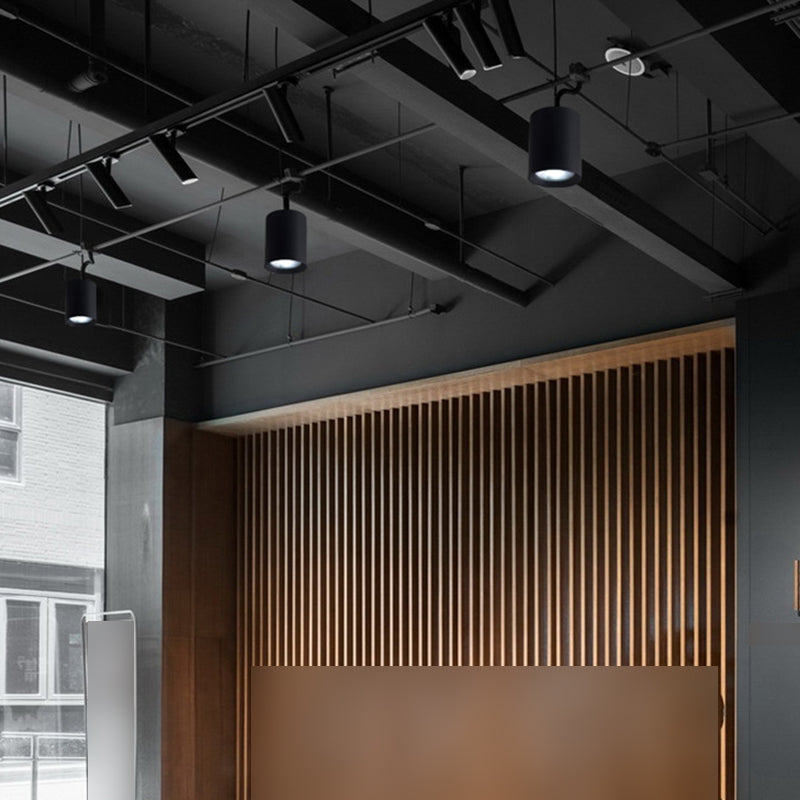 Cylinder Metal Ceiling Light Fixture Modern Style LED Ceiling Flush Mount