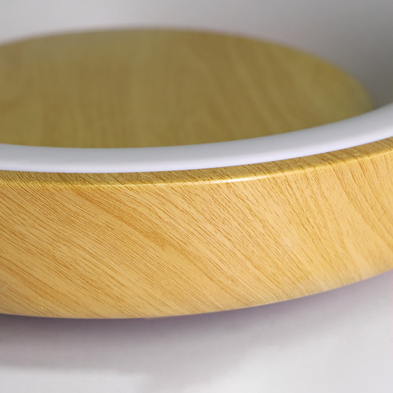 Metal Round Shape Flush Mount Light Modern 1 Light Flush Mount Lighting Fixtures in Brown