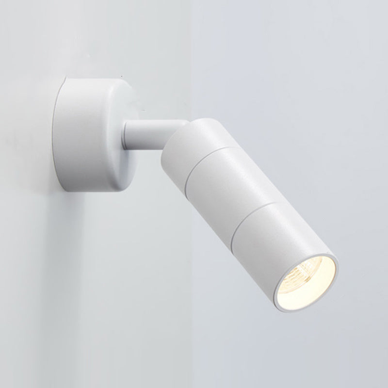 Modern Style Cylinder Wall Sconces Metal 1 Light Wall Mounted Reading Lights