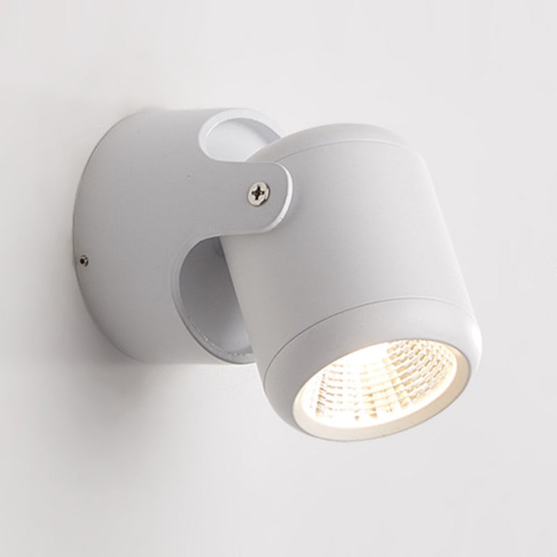 Modern Style Cylinder Wall Sconces Metal 1 Light Wall Mounted Reading Lights