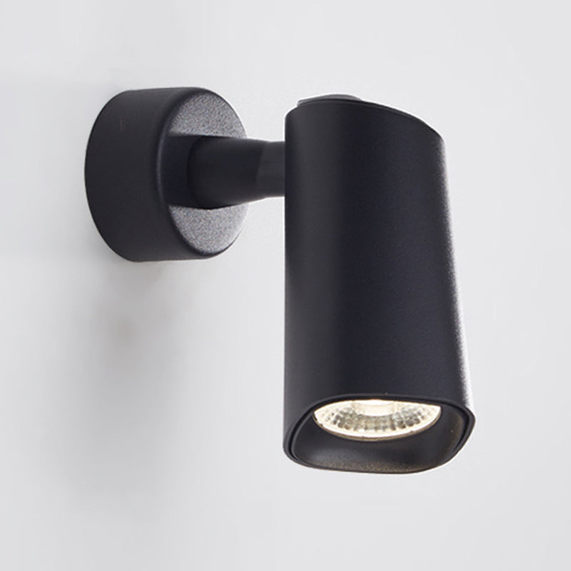 Modern Style Cylinder Wall Sconces Metal 1 Light Wall Mounted Reading Lights