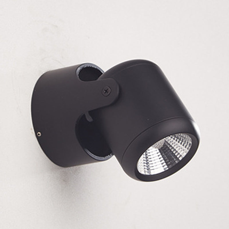 Modern Style Cylinder Wall Sconces Metal 1 Light Wall Mounted Reading Lights