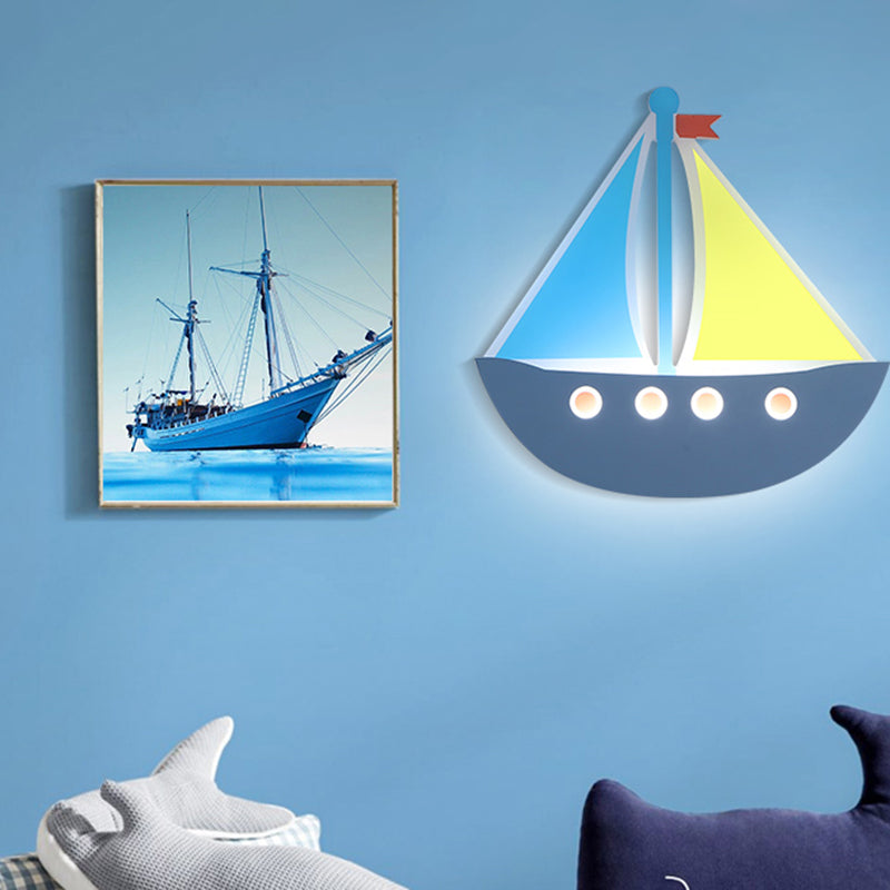 1-Light Geometric Wall Lamps Modern Style Metal LED Light Fixture