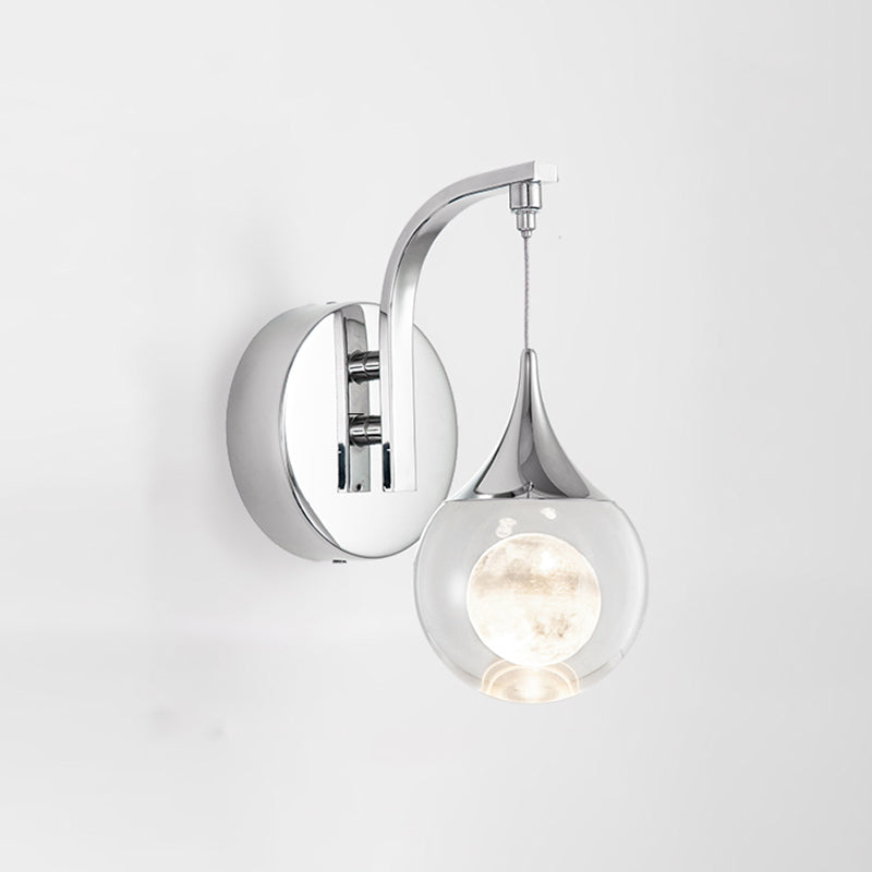 1-Light Geometric Wall Lamps Modern Style Crystal LED Light Fixture