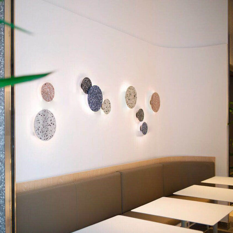 Stone Wall Mount Light Modern Style LED Wall Light for Living Room