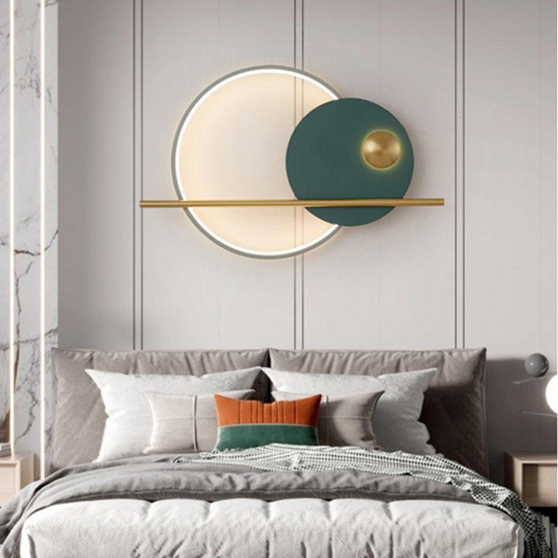Macaron LED Wall Mount Light 1-Light Wall Light with Silica Gel Shade for Bedroom