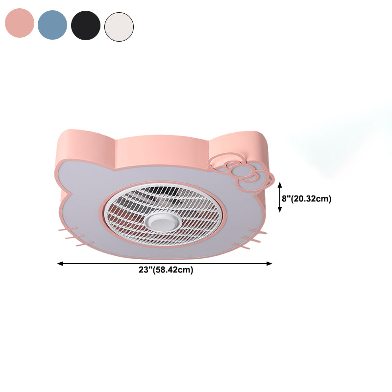 Modern Style Ceiling Fan Light Metal 1 Light Ceiling Fan Lighting for Bedroom