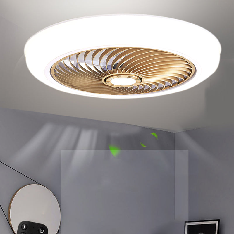 1 Light Ceiling Fan Light Modern Style Metal Ceiling Fan Light for Living Room