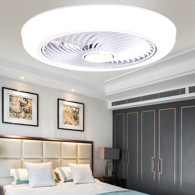1 Light Ceiling Fan Light Modern Style Metal Ceiling Fan Light for Living Room