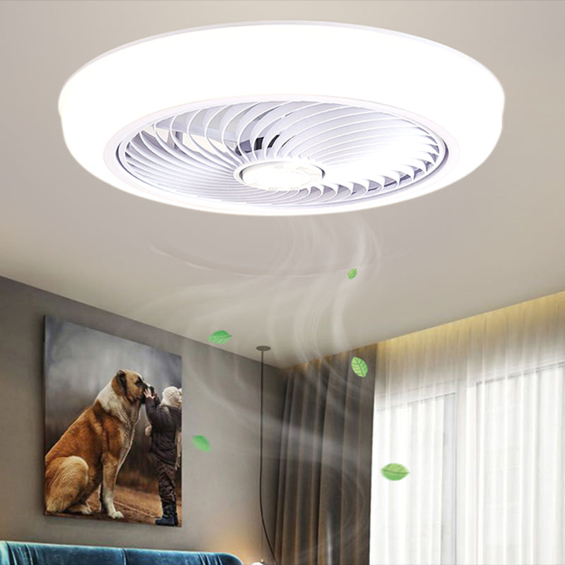 1 Light Ceiling Fan Light Modern Style Metal Ceiling Fan Light for Living Room