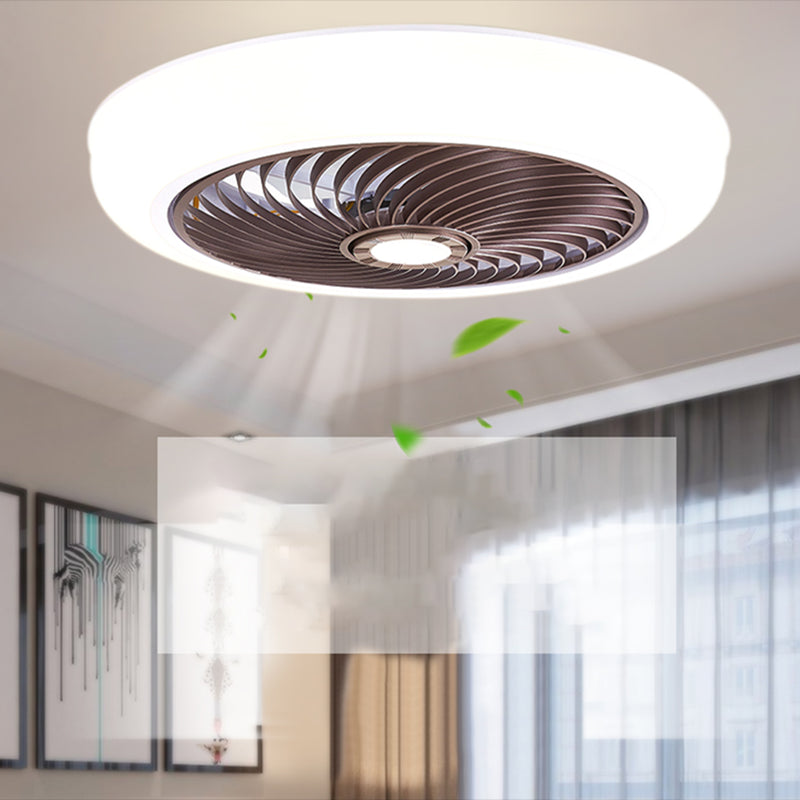 1 Light Ceiling Fan Light Modern Style Metal Ceiling Fan Light for Living Room