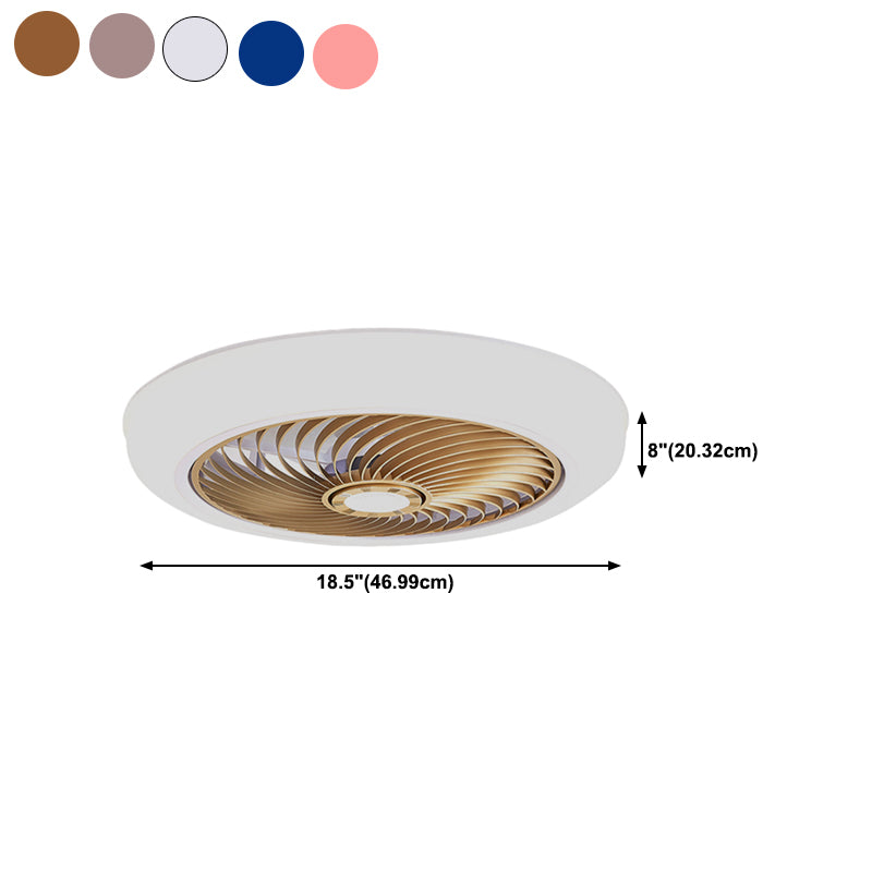 1 Light Ceiling Fan Light Modern Style Metal Ceiling Fan Light for Living Room