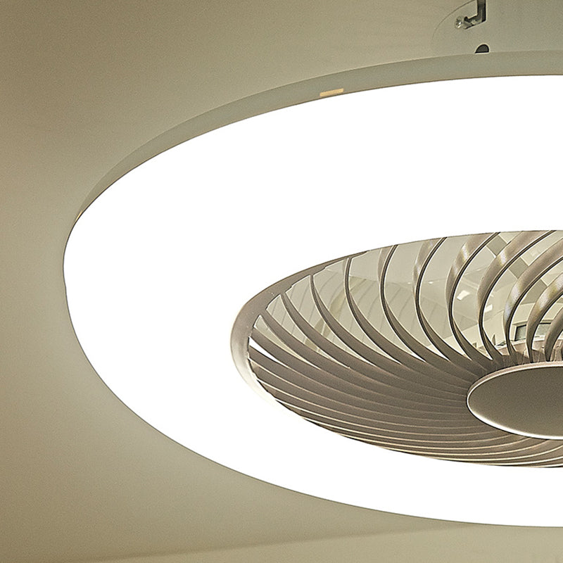 Metal Ceiling Fan Light Modern Style 1 Light Ceiling Fan Light for Dining Room