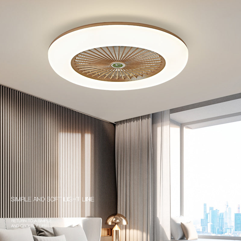 Metal Ceiling Fan Light Modern Style 1 Light Ceiling Fan Light for Dining Room