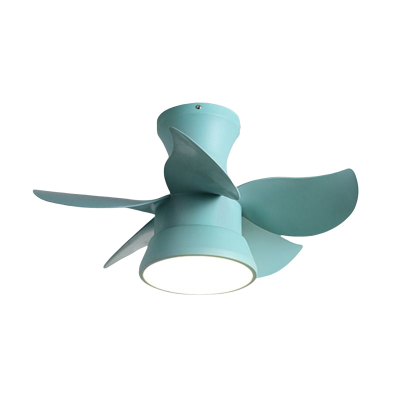 Metal Ceiling Fan Light Modern Style 1 Light Ceiling Fan Light for Children's Room