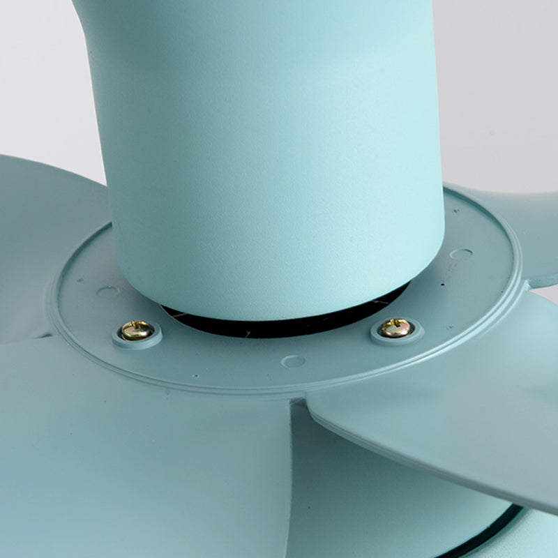 Metal Ceiling Fan Light Modern Style 1 Light Ceiling Fan Light for Children's Room