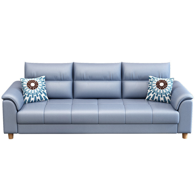 Fabric Cushion Back Sectional Sofa 33.46"High Cushion Back Sofa with Storage