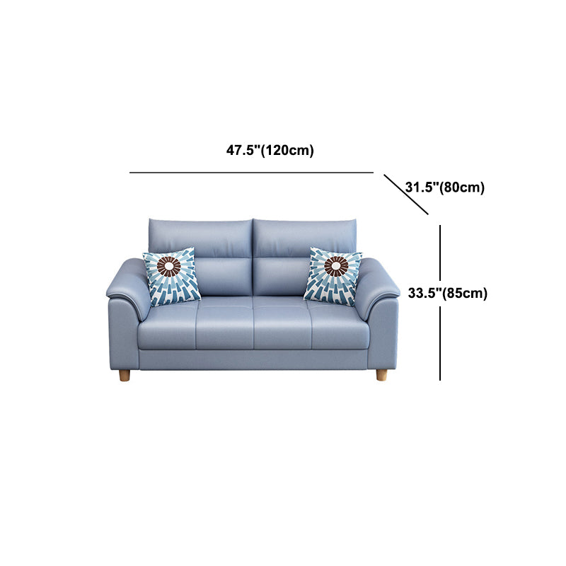 Fabric Cushion Back Sectional Sofa 33.46"High Cushion Back Sofa with Storage