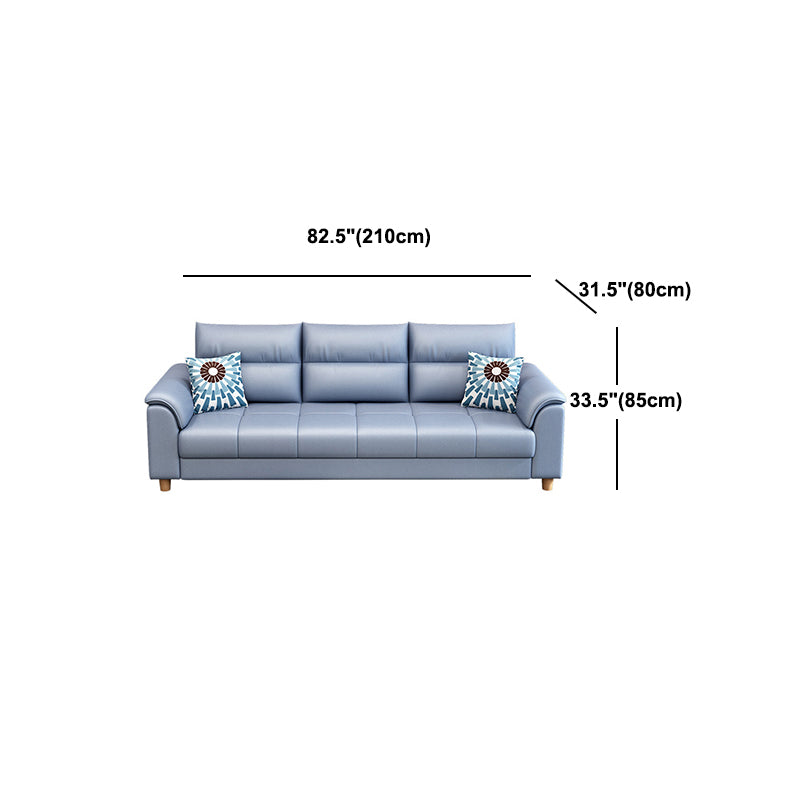Fabric Cushion Back Sectional Sofa 33.46"High Cushion Back Sofa with Storage