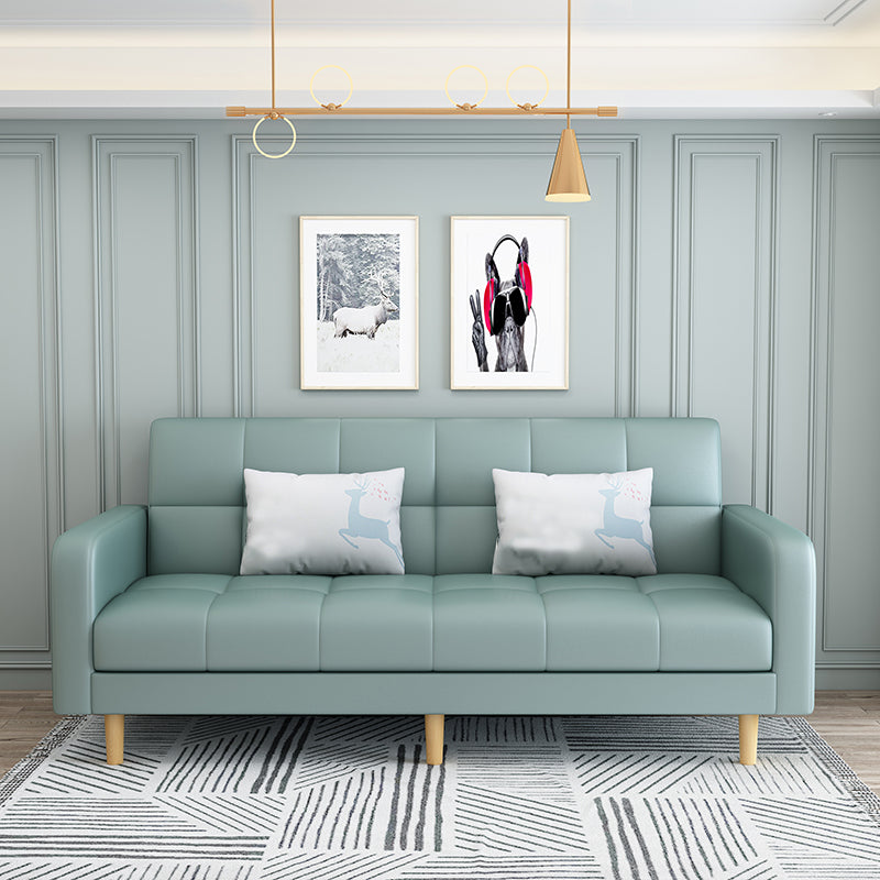 Fabric Square Arm Sectional Sofa 31.5"High Modern Tufted Split-Back Sofa with Storage