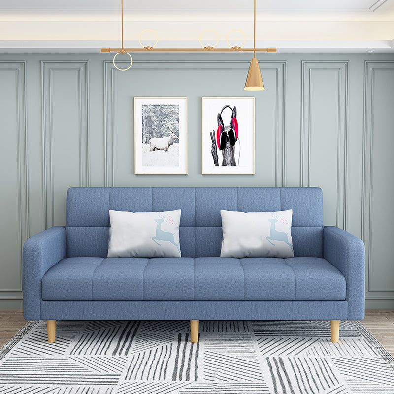 Fabric Square Arm Sectional Sofa 31.5"High Modern Tufted Split-Back Sofa with Storage