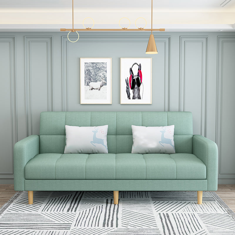 Fabric Square Arm Sectional Sofa 31.5"High Modern Tufted Split-Back Sofa with Storage