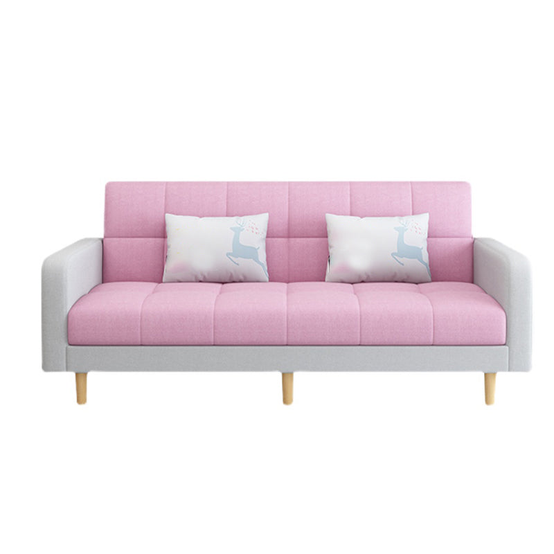 Fabric Square Arm Sectional Sofa 31.5"High Modern Tufted Split-Back Sofa with Storage