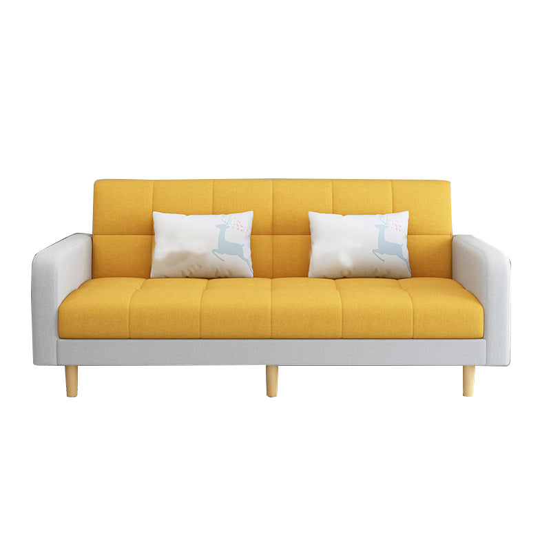 Fabric Square Arm Sectional Sofa 31.5"High Modern Tufted Split-Back Sofa with Storage