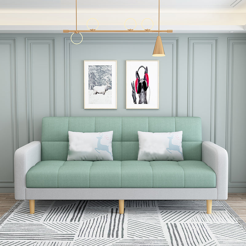 Fabric Square Arm Sectional Sofa 31.5"High Modern Tufted Split-Back Sofa with Storage