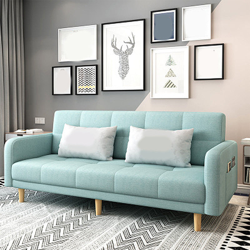 Scandinavian Tight Back Square Arm Sofa/Sectional with Storage and Convertible