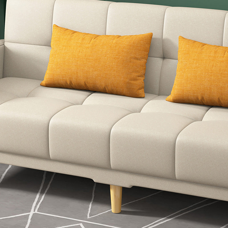 Scandinavian Tight Back Square Arm Sofa/Sectional with Storage and Convertible