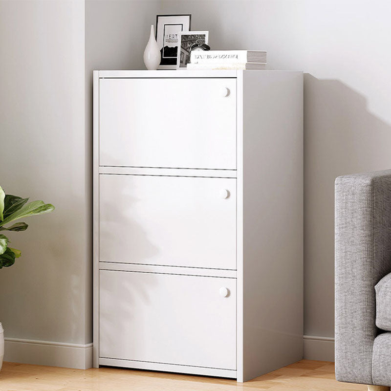 Modern Style Bookcase Wood Closed Back Bookshelf with Door for Home Office